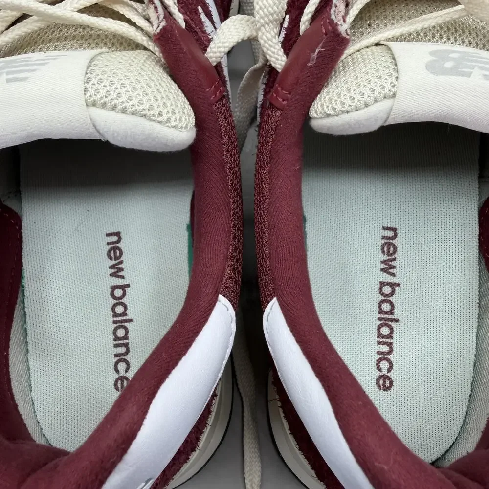 New Balance 574 Shoes Mens Size 10 Burgundy Red Suede Running Sneakers U574RBK